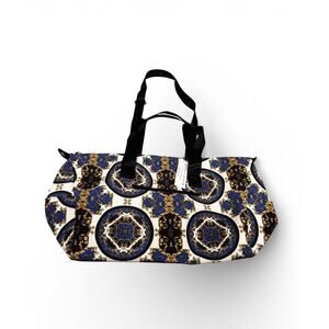 Alice + Olivia by Stacey Bendet Duffel Bag Baroque Medallion Print NWT